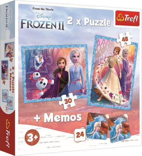 Trefl Puzzle Frozen 2 / 30+48 dílků+pexeso