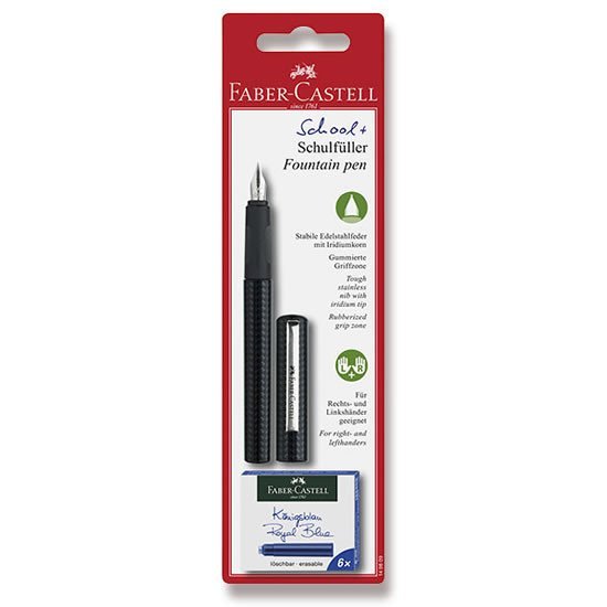 Levně Faber - Castell Bombičkové pero černé + 6 bombiček