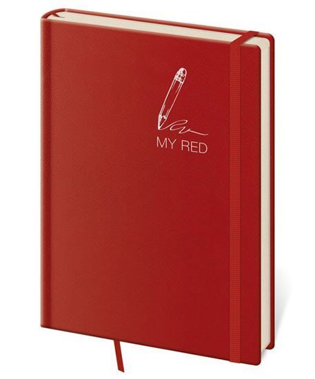 Zápisník My Red tečkovaný S