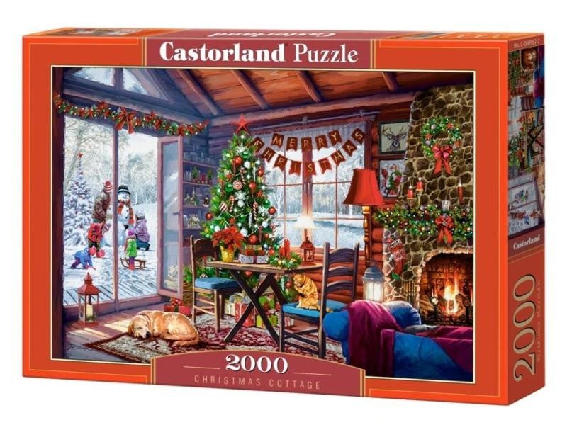 Levně Castorland Puzzle Vánoční chaloupka 2000 dílků