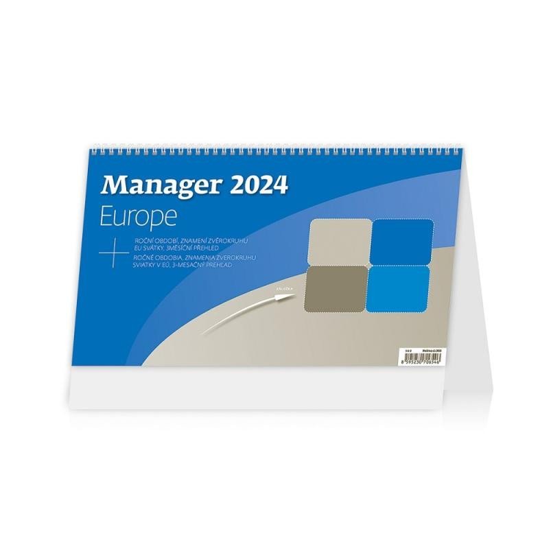 Levně Kalendář stolní 2024 - Manager Europe