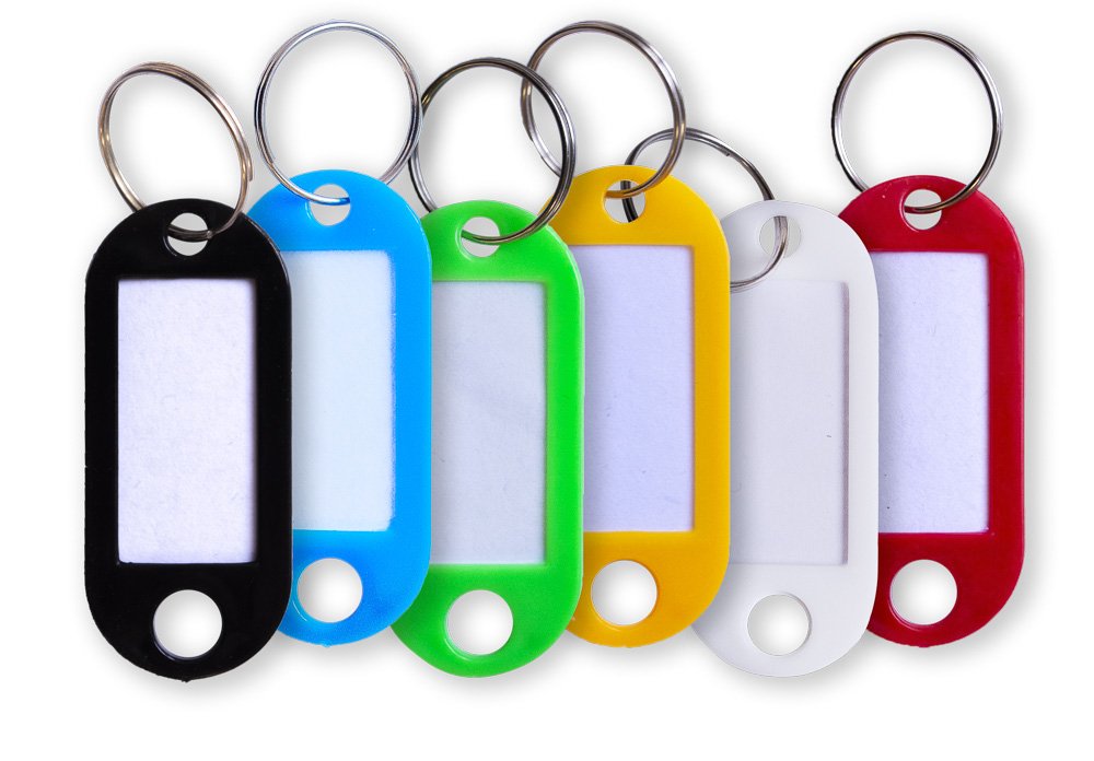 Levně Office Products jmenovky na klíče, 5 x 2 cm, s popisným štítkem, mix barev