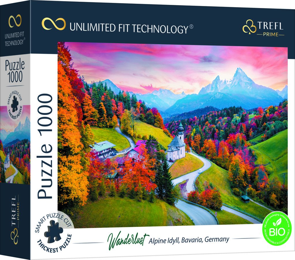 Puzzle prémiové Bavorské Alpy 1000 dílků - Trefl