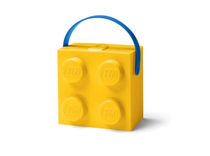 Levně LEGO box s rukojetí - žlutá