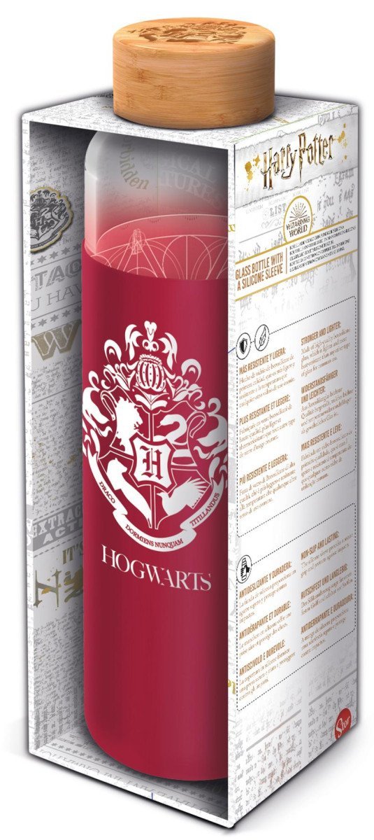 Levně Skleněná láhev s návlekem - Harry Potter 585 ml - EPEE