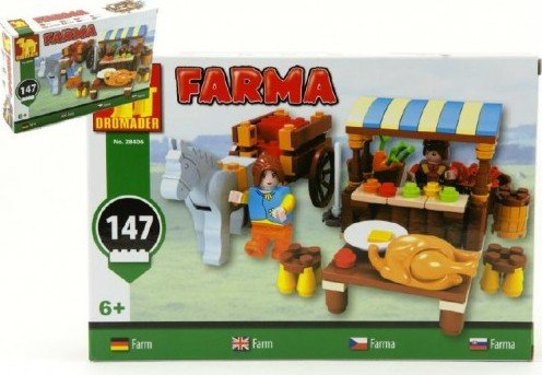 Stavebnice Dromader Farma 28406 147ks v krabici 22x15x4,5cm