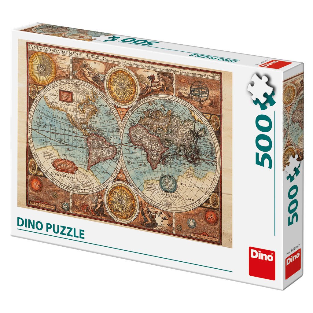 Levně Mapa světa historická: puzzle 500 dílků - CZ Drami