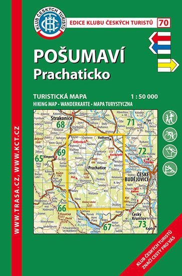 Levně Pošumaví-Prachaticko /KČT 70 1:50T Turistická mapa