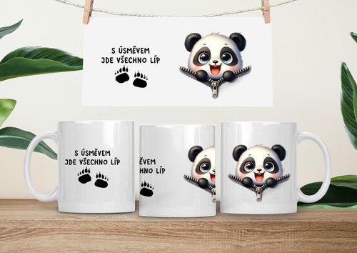 Product detail of Hrneček čumáček 330ml porcelán Panda