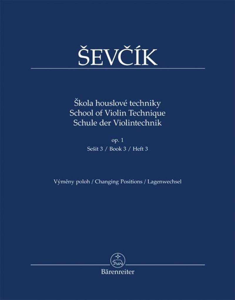 Levně Škola houslové techniky op. 1, sešit 3, výměny poloh - Otakar Ševčík