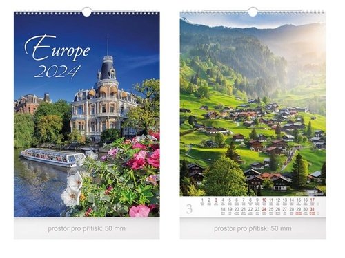 Levně Europe 2024 - nástěnný kalendář