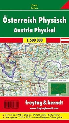 Levně AKN 1 B Rakousko 1:500 000 / nástěnná mapa (lištovaná)