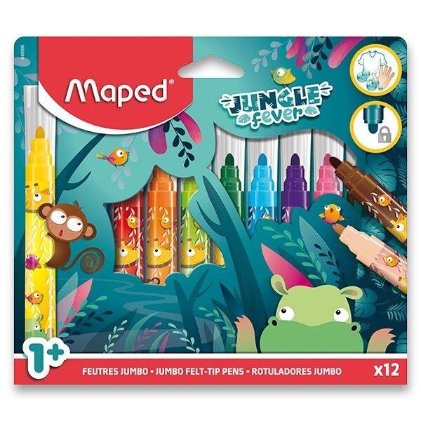 Levně Maped Fixy Jungle Fever Jumbo 12 ks
