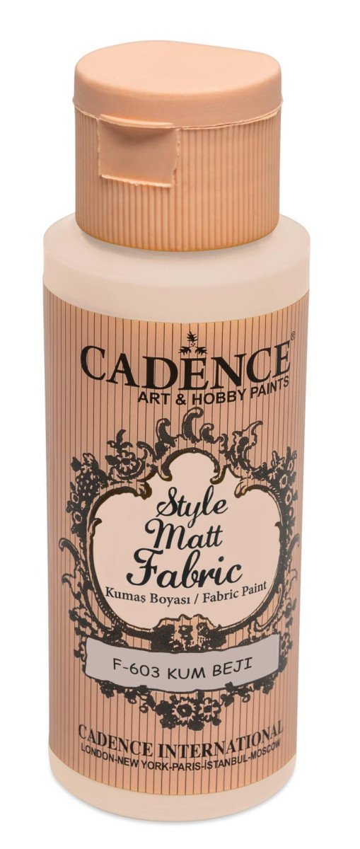 Levně Textilní barva Cadence Style Matt Fabric - písková / 50 ml