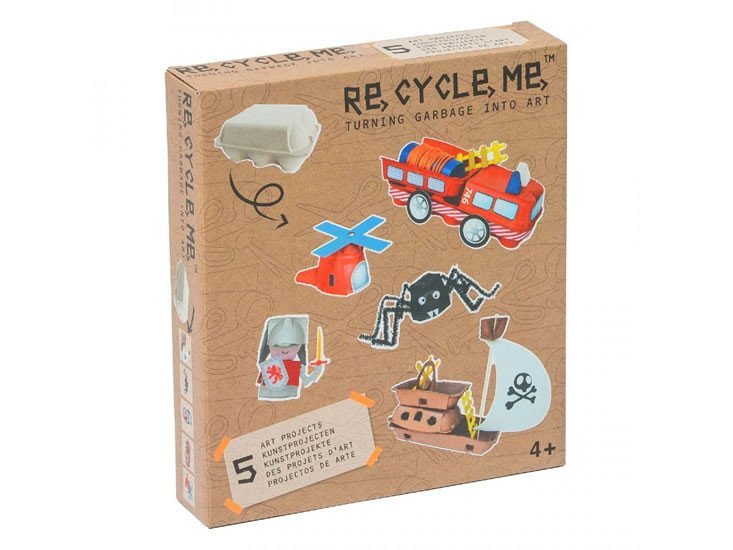 Levně Re-cycle-me set pro kluky - Stojan na vajíčka