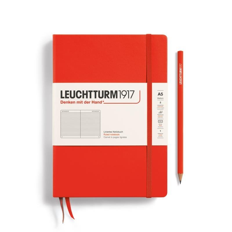 Levně Leuchtturm1917 Zápisník Lobster Medium A5 linkovaný