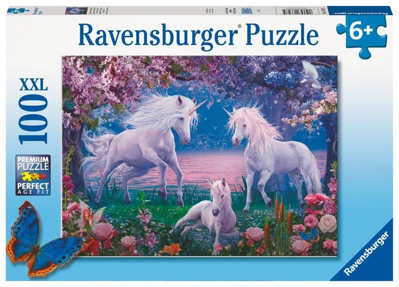 Levně Ravensburger Puzzle - Překrásní jednorožci 100 dílků