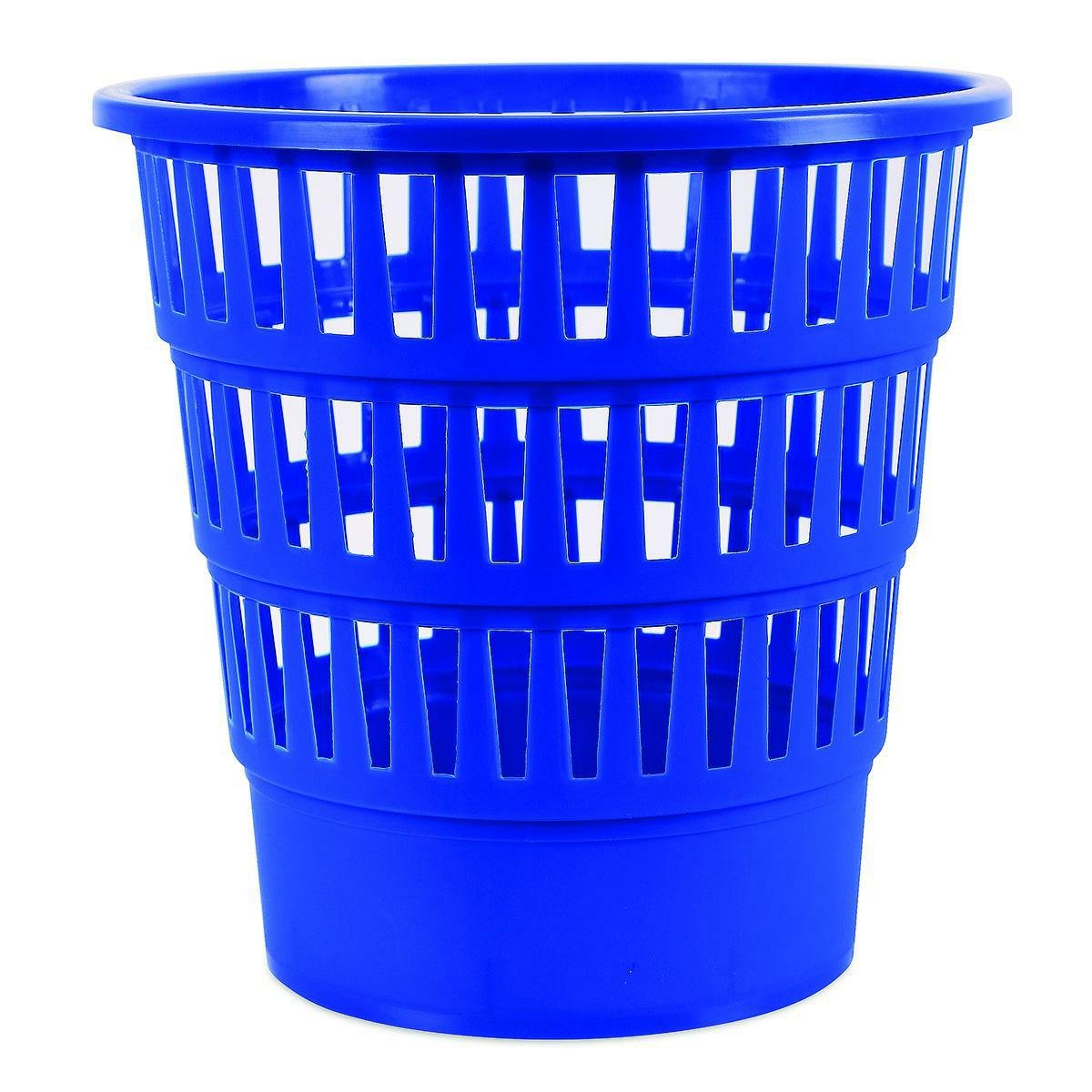 Levně Office Products odpadkový koš perforovaný, 16 l, PP, modrý