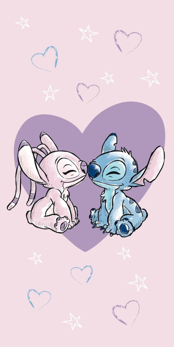 Levně Osuška - Lilo and Stitch &quot;Love&quot;