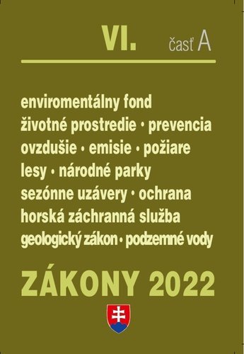 Levně Zákony VI-A/2022 – životné prostredie