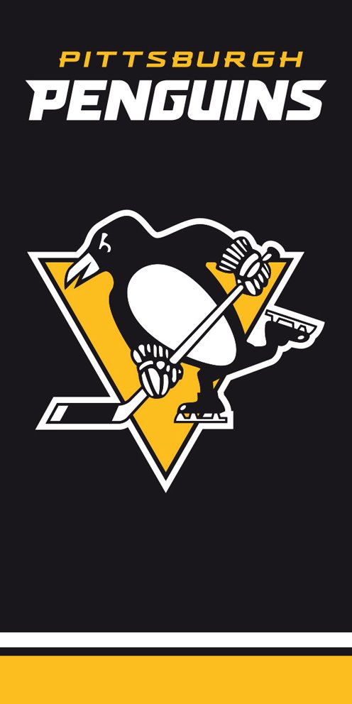 Levně Osuška NHL Pittsburgh Penguins Black 2. jakost