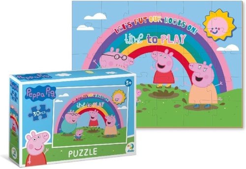 Levně Puzzle Prasátko Peppa: Duha 30 dílků