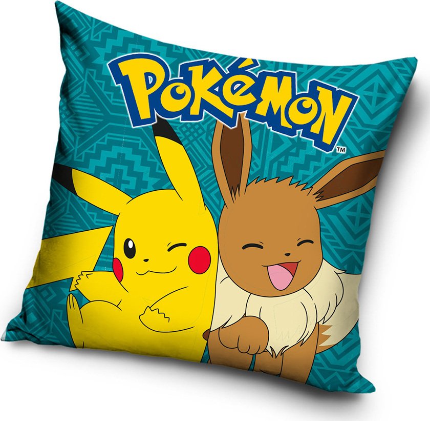 Levně Povlak na polštářek Pokémon Pikachu a Eevee