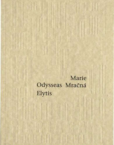 Levně Marie Mračná - Odysseas Elytis