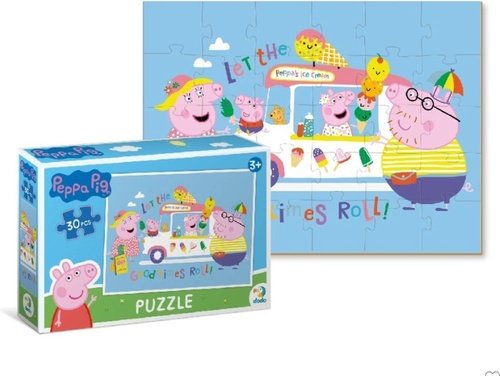 Levně Puzzle Prasátko Peppa: Zmrzlina 30 dílků