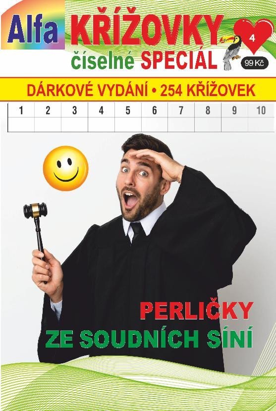 Levně Křížovky číselné speciál 4/2024 - Perličky ze soudních síní