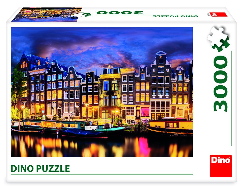 Levně Puzzle Amsterdam 3000 dílků - Dino