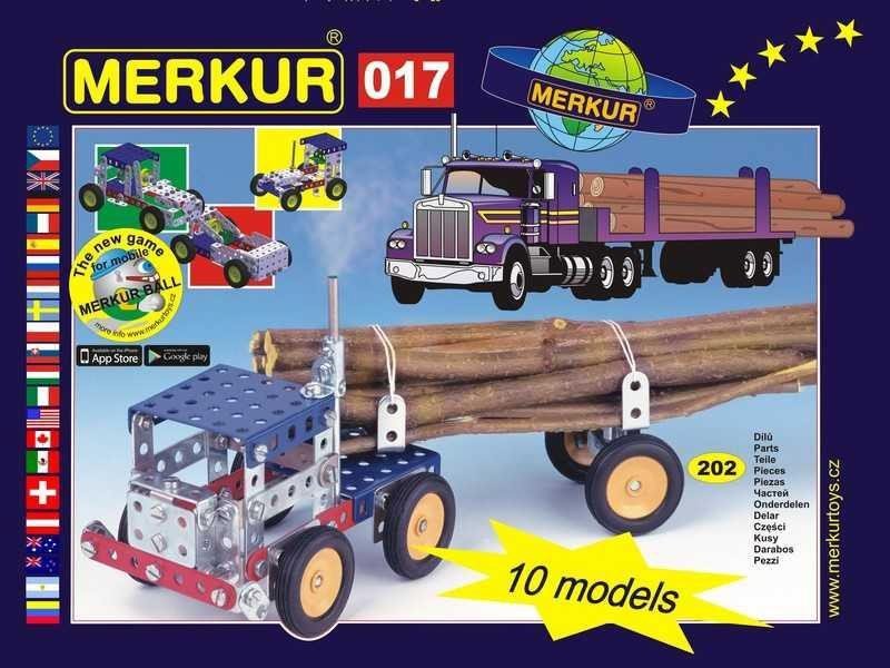 Merkur 017 Kamión 202 dílů, 10 modelů