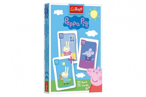 Levně Černý Petr Prasátko Peppa/Peppa Pig společenská hra - karty v krabičce 6x9x1cm