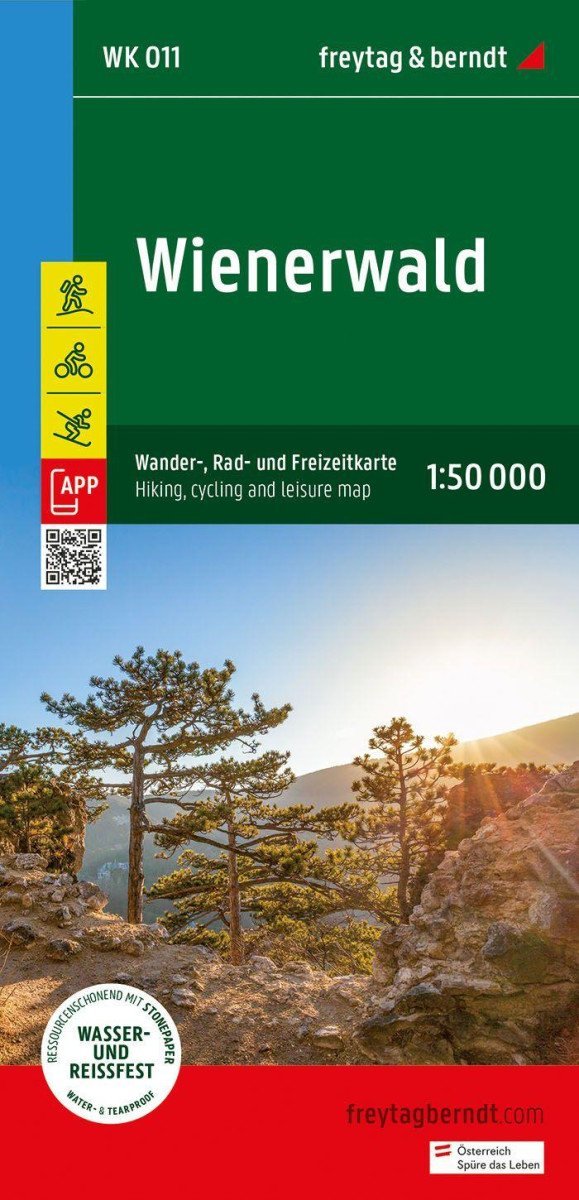 Product detail of Vídeňský les 1:50 000 / turistická, cyklistická a rekreační mapa