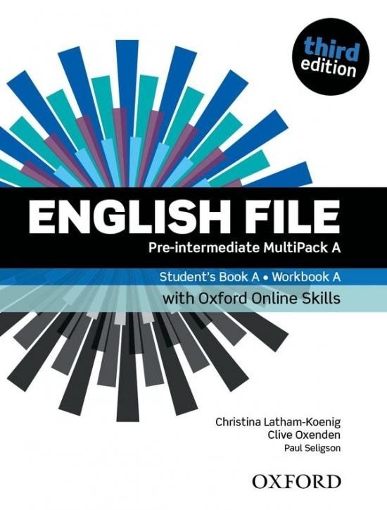 Levně English File Pre-intermediate Multipack A with Oxford Online Skills (3rd) - Christina Latham-Koenig