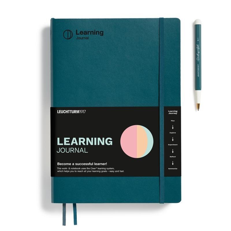 Levně Leuchtturm1917 Learning Journal A5 Pacific Green