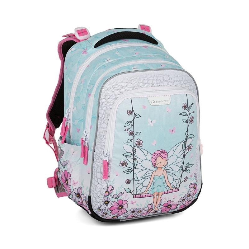 Levně Bagmaster Školní batoh Lumi 23 B Blue/Pink