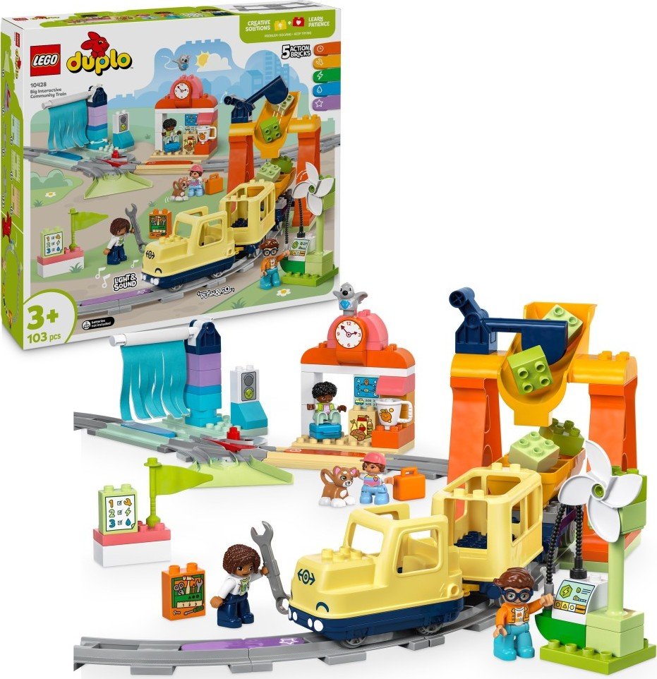 LEGO® DUPLO® 10428 Velký interaktivní komunitní vláček - LEGO® DUPLO®