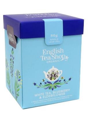 Levně English Tea Shop Čaj bílý Borůvky a bezinka, sypaný 80g