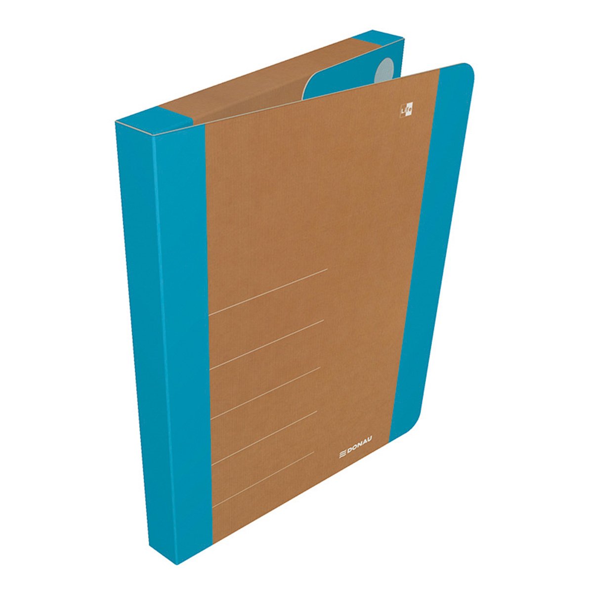 DONAU Box na spisy DONAU LIFE, A4, karton, neonově modrý