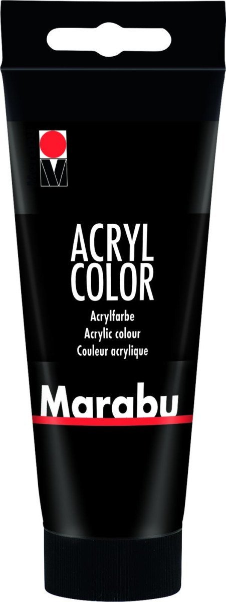 Levně Marabu Acryl Color akrylová barva - černá 073, 100 ml