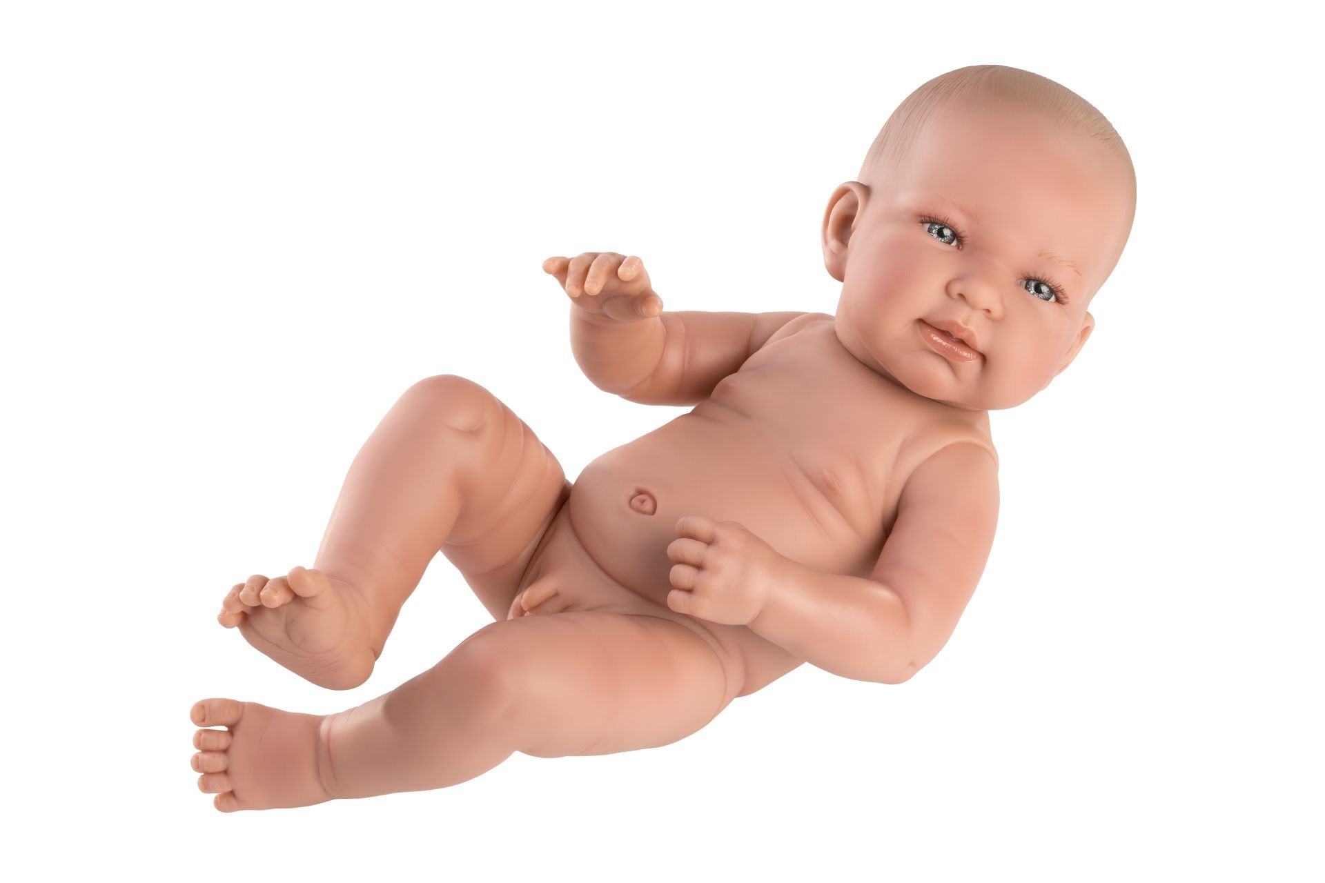 Levně Llorens 73801 NEW BORN CHLAPEČEK - realistická panenka miminko s celovinylovým tělem - 40 cm