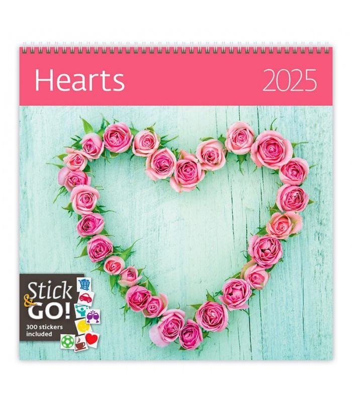 Levně Kalendář nástěnný 2025 - Hearts