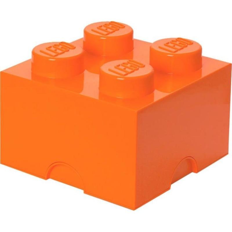 Levně Úložný box LEGO 4 - oranžový