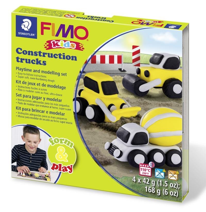 Levně FIMO sada kids Form &amp; Play - Stavební auta