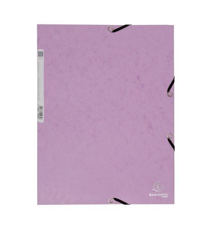 Levně Exacompta spisové desky s gumičkou, Aquarel, A4 maxi, prešpán, 400 g/m2, fialové - 5ks