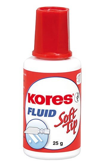 Levně Kores Opravný lak Fluid Soft tip 25 g s houbičkou