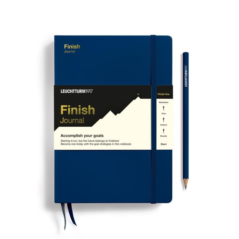 Levně Leuchtturm1917 Finish Journal Medium A5 Navy