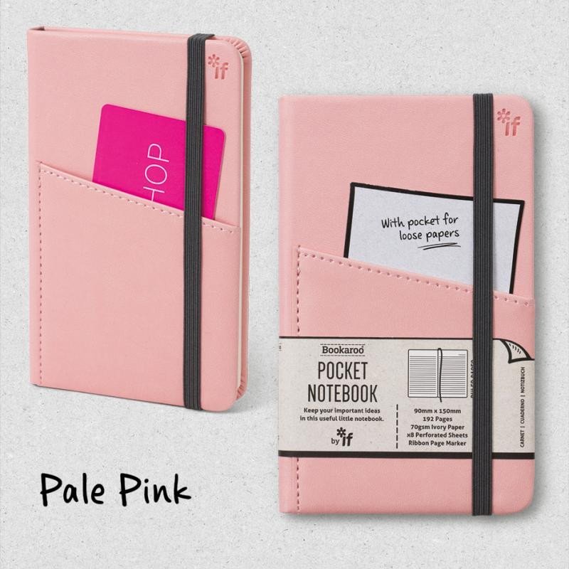 Bookaroo Kapesní zápisník A6 - růžový