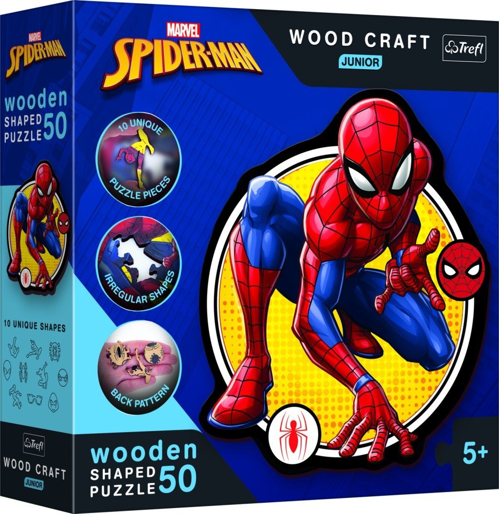 Levně Puzzle Wood Craft Junior Spiderman: Síla - Trefl